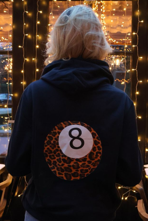 De Navy 8ball Hoodie