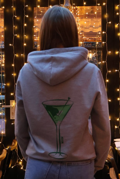 De Grijze Martini Hoodie Met Groen